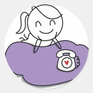 Pepe and Lulu Classic Round Sticker