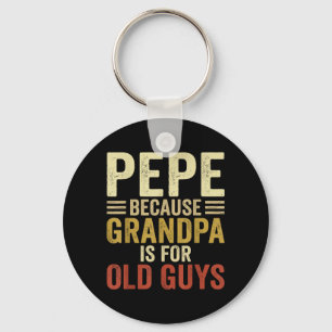 Pepe Design For Grandpa From Grandkids Fathers Day Key Ring