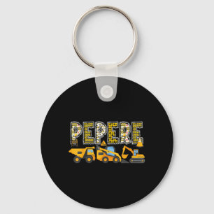 Pepere Construction Excavator Kids Matching Family Key Ring