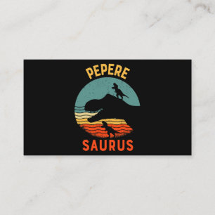 Pepere Dinosaur Peperesaurus Matching Family Business Card