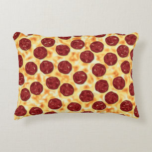 Peperoni Pizza vector art  Decorative Cushion