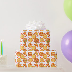 Peperroni ,Cheese And Margherita Pizza Wrapping Paper