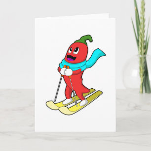 Pepper as Skier with Ski Card
