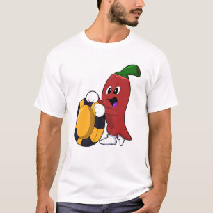 Pepper at Poker with Poker chips T-Shirt