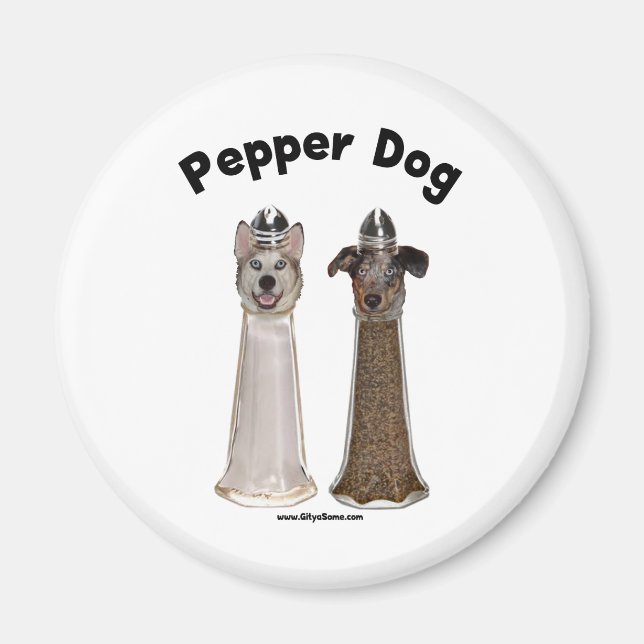 Pepper Dog and Salty Dog Magnet (Front)
