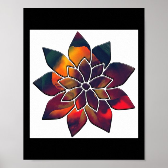 Pepper Flower Or Maybe A Christmas Star Sticker  Poster (Front)