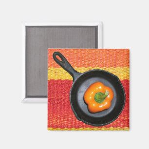 Pepper in Iron Skillet Magnet
