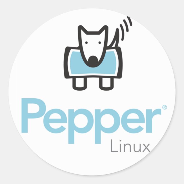 Pepper Linux Classic Round Sticker (Front)