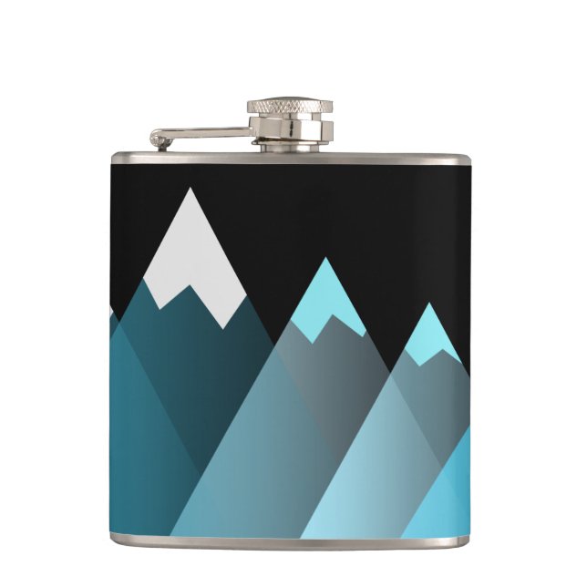 Pepper loves mountain hip flask (Front)