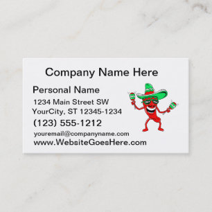Pepper maracas sombrero sunglasses.png business card
