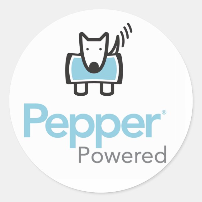 Pepper Powered Classic Round Sticker (Front)