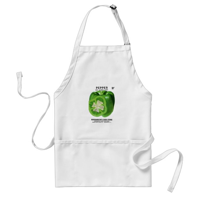 Pepper Seed Packet Label Standard Apron (Front)