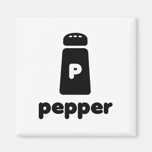 Pepper Shaker Halloween Simple Costume Seasoning Magnet