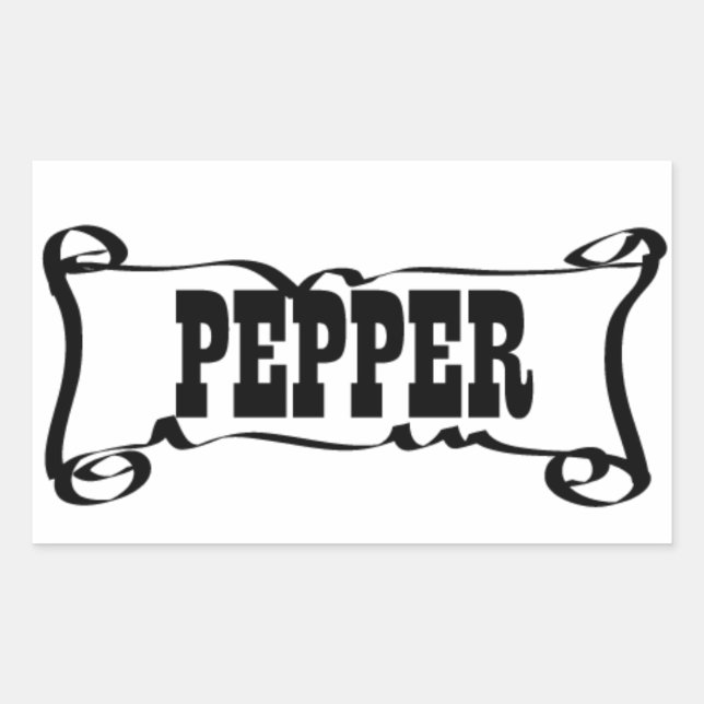 PEPPER 'SPICE JAR' STICKER (Front)
