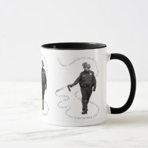 Pepper Spray Man on Two-Tone Mug