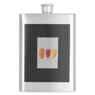 Pepper Still Life Hip Flask