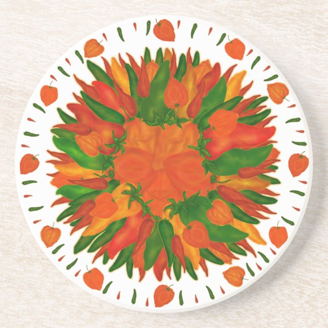 Pepper Sun Coaster (Front)