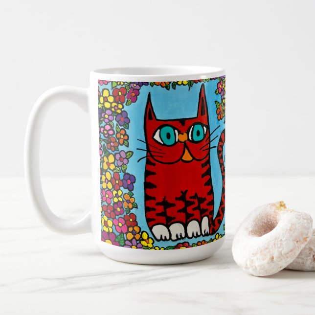 Pepper the Cat coffee mug (With Donut)