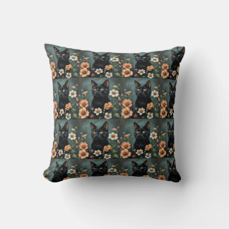 Pepper the cat  throw pillow