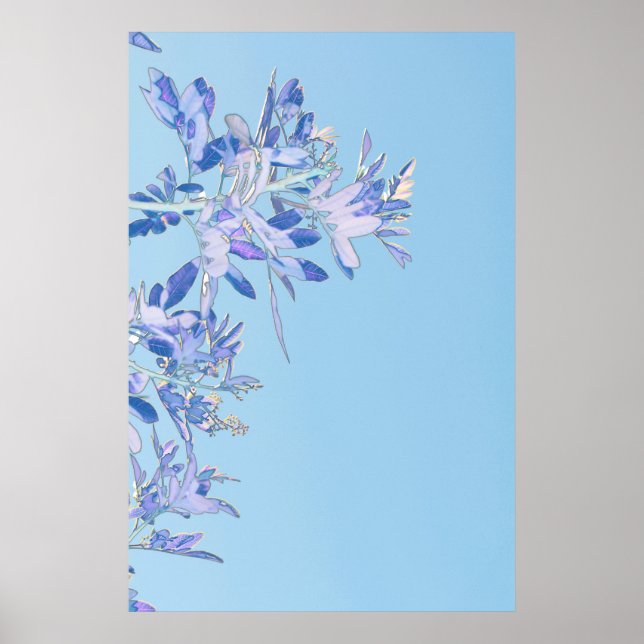 Pepper Tree Leaves Nature Minimalistic Poster (Front)