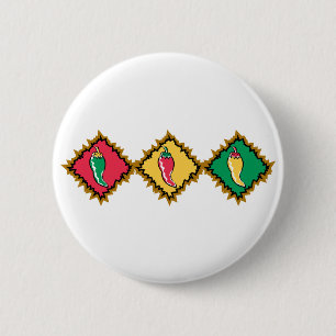 Pepper Trio 6 Cm Round Badge