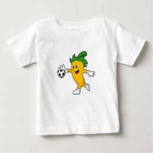 Pepper Vegan as Soccer player with Soccer.PNG Baby T-Shirt
