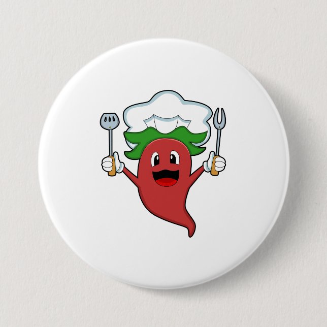 Pepper Vegan Cook 7.5 Cm Round Badge (Front)
