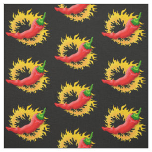 Pepper with Flame Fabric