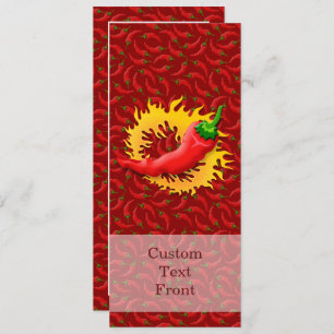 Pepper with flame invitation