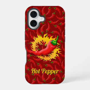 Pepper with Flame iPhone Case