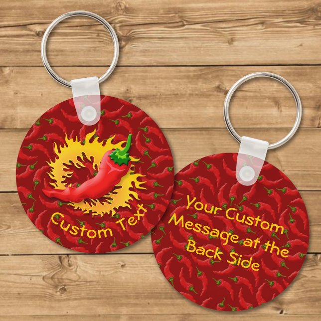 Pepper with Flame Keychain (Creator Uploaded)