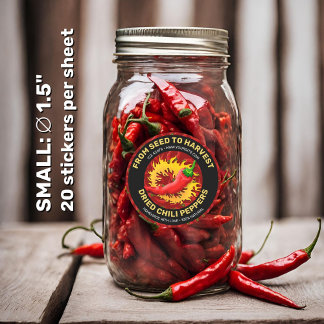 Pepper with Flame Label