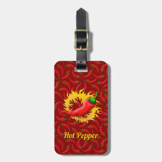 Pepper with Flame Luggage Tag
