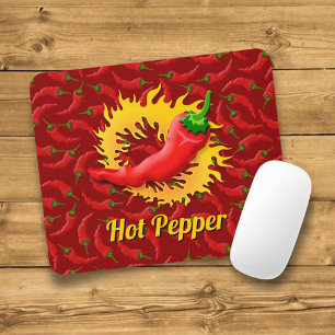 Pepper with Flame Mouse Pad