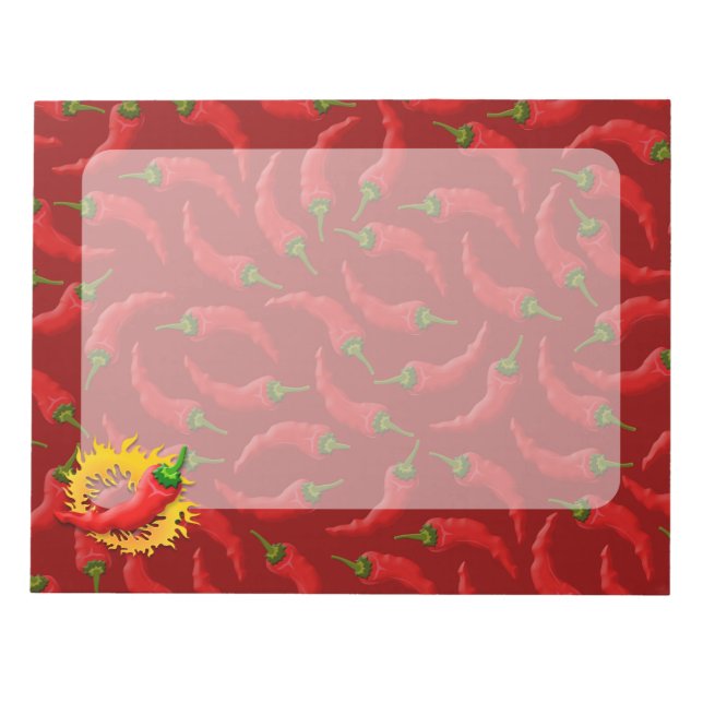 Pepper with flame notepad (Front)