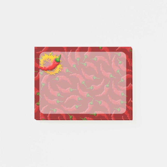 Pepper with flame post-it notes (Front)