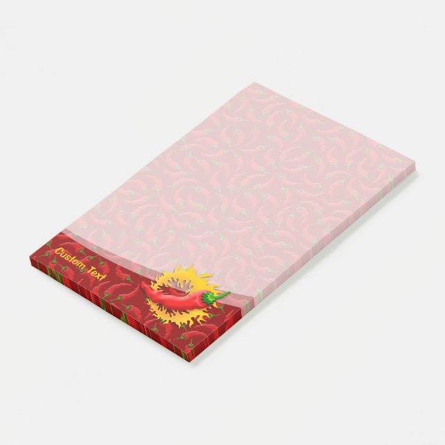 Pepper with Flame Post-it Notes (Angled)