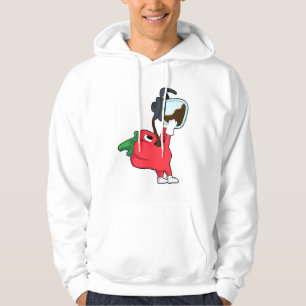 Pepper with Pot of Coffee Hoodie