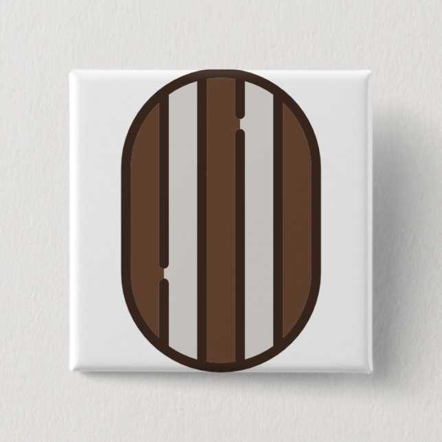 peppermint 15 cm square badge (Front)