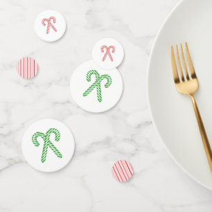 peppermint and candy canes confeti confetti