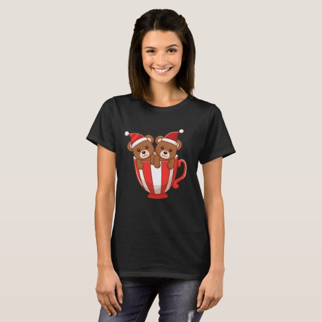 Peppermint Bear Duo T-Shirt (Front Full)