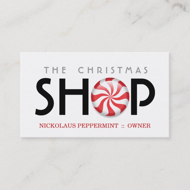 Peppermint Business Cards (Front)