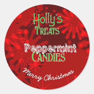 Peppermint candies Christmas Sticker