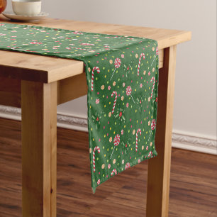 Peppermint Candies Short Table Runner