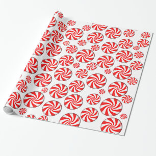Peppermint Candies Wrapping Paper