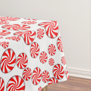 Peppermint Candy Background Tablecloth