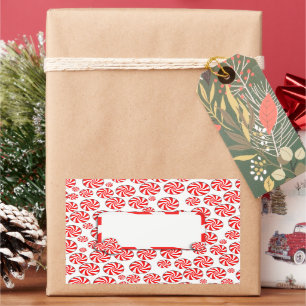 Peppermint Candy Background w/ Removable Tag