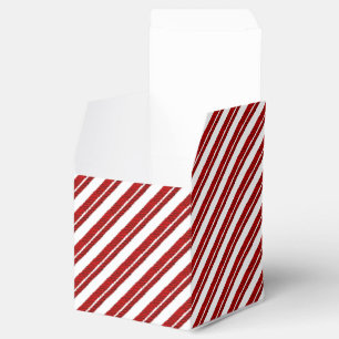 Peppermint Candy Cane Striped Favour Boxes