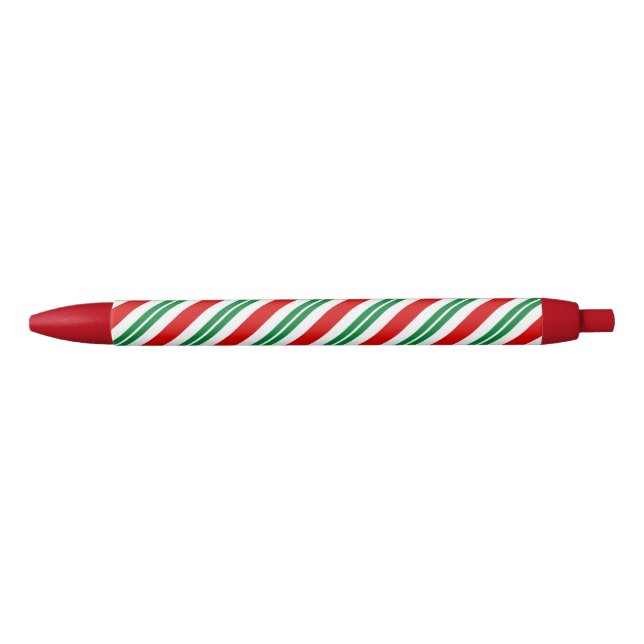 peppermint candy cane striped patterned pen (Front)