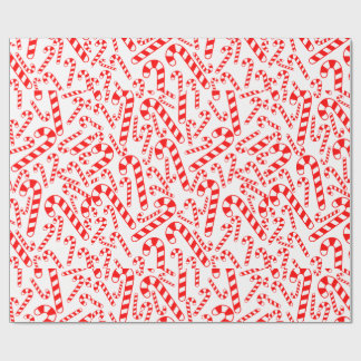 Peppermint Candy Canes Wrapping Paper